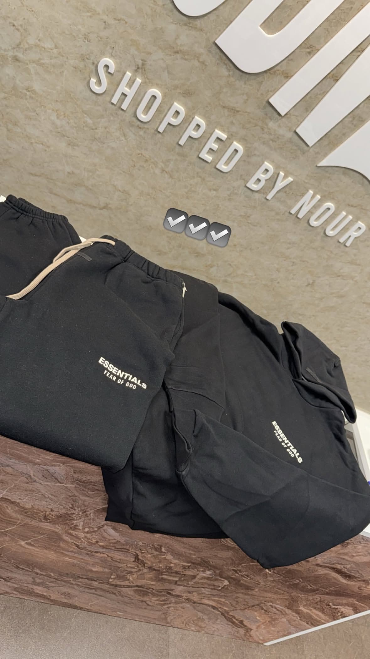Essentials Tracksuit BlackWhite