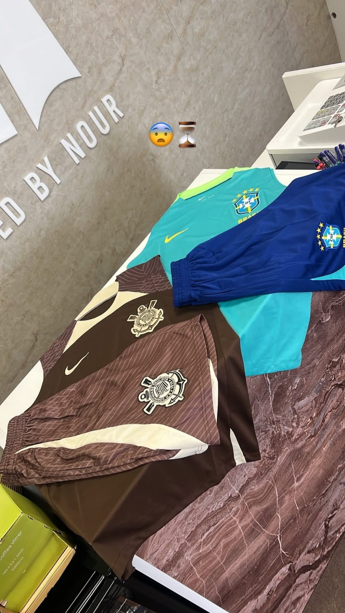 Mouwloze Set Brazilië & Corinthians Brown