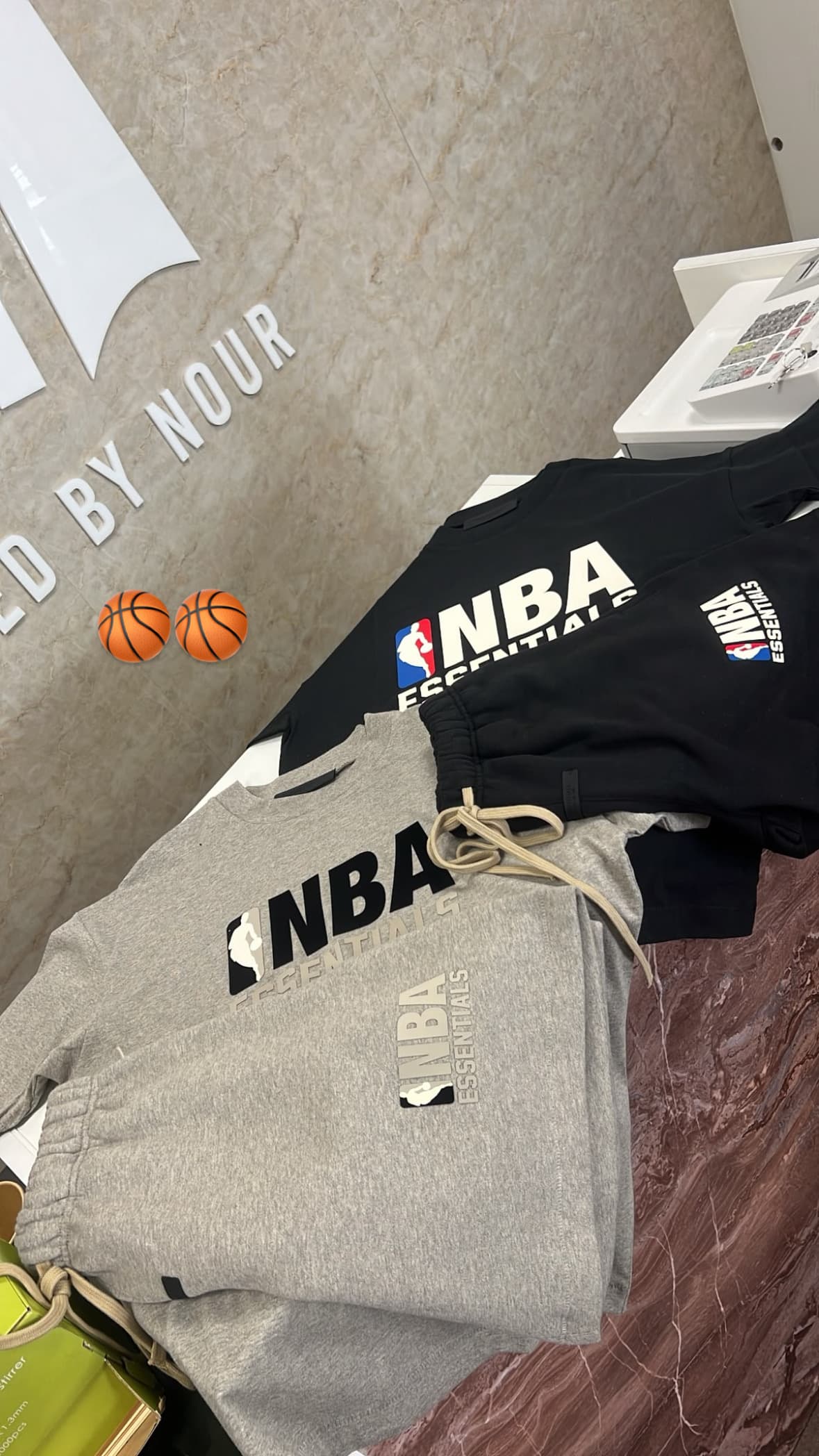 Essentials Summerset NBA Black & Warm Heather