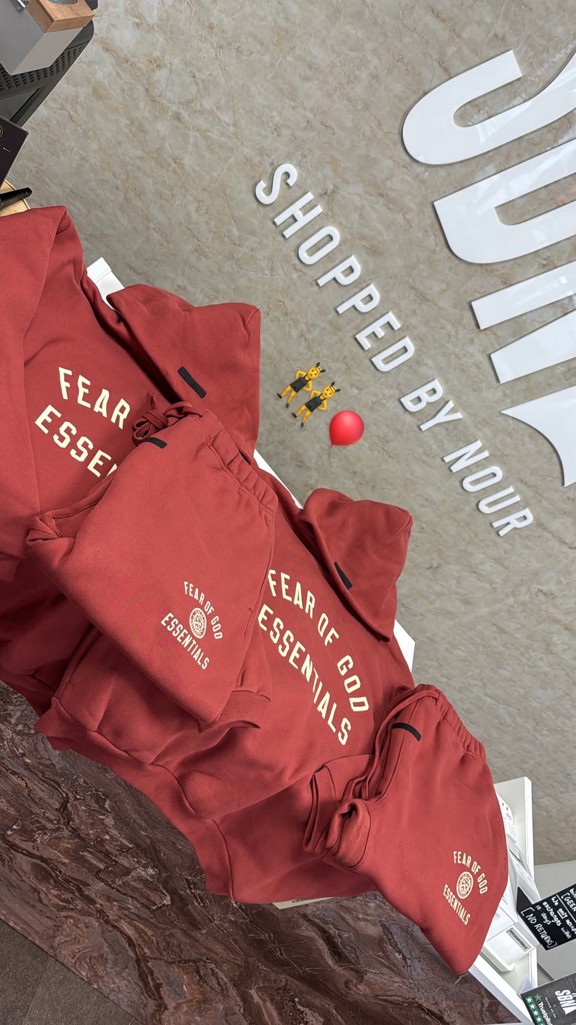 Essentials Tracksuit Crimson