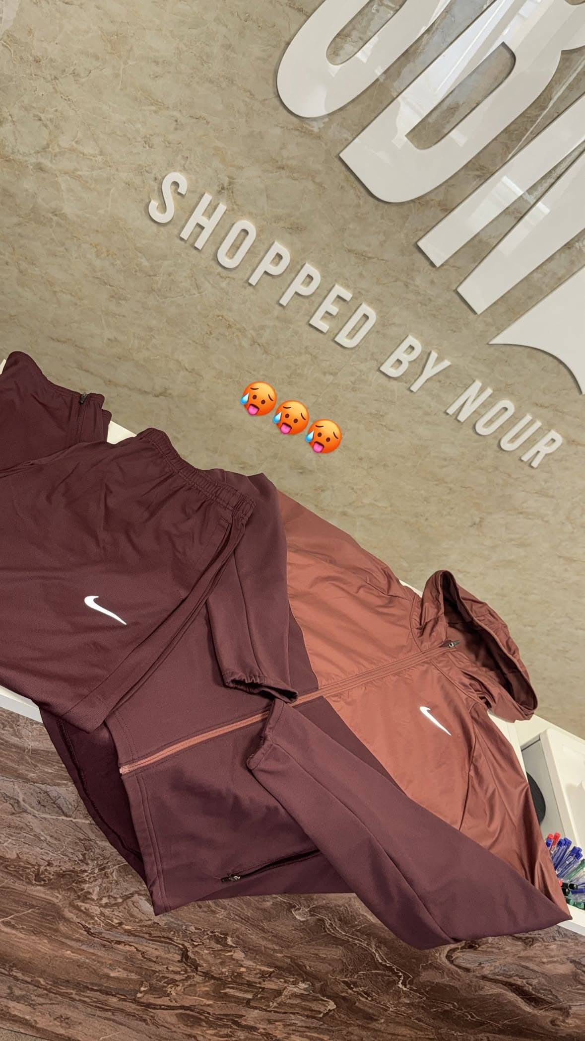Nike Tracksuit Burgundy