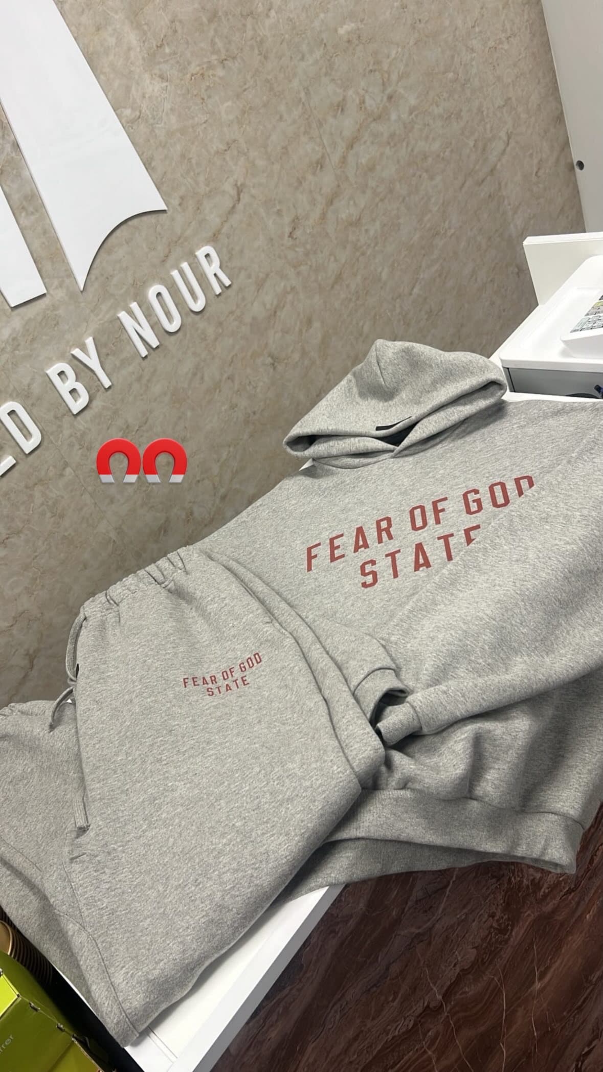 Essentials Tracksuit GreyRed