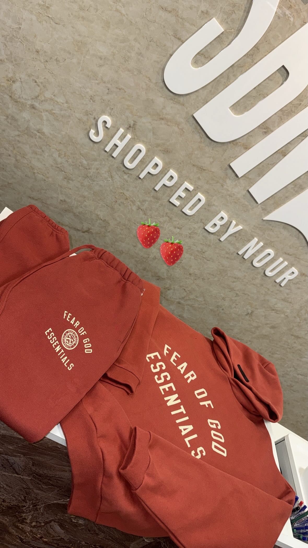 Essentials Tracksuit Crimson